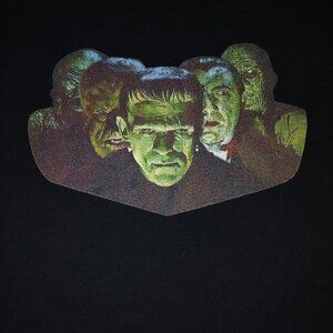Universal Classic Monsters Black Graphic T-Shirt 3XL Frankenstein Dracula